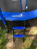 Trampolina Ogrodowa Jumpi 252cm/8FT Maxy Comfort Niebieska Z Wewnętrzną Siatką Jumpi