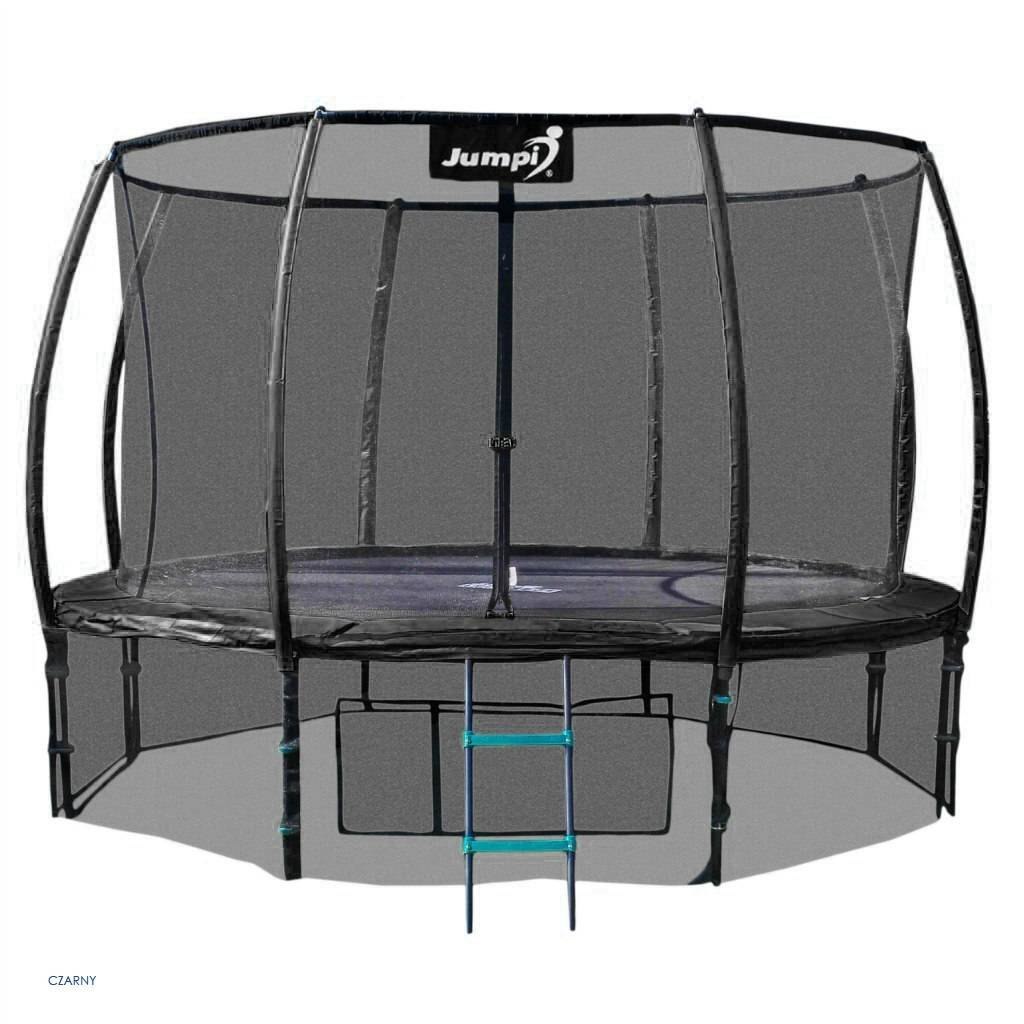 Trampolina Ogrodowa 252cm/8ft Czarna Maxy Comfort Plus Z Wewnętrzną siatką Trampolina Ogrodowa 252cm/8ft Czarna Maxy Comfort Plus Z Wewnętrzną siatką