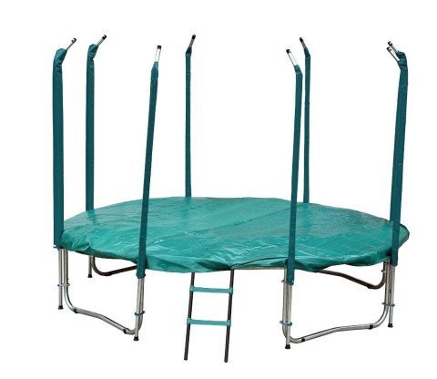 Trampolina Ogrodowa Jumpi 312cm/10FT Maxy Comfort Zielona Z Wewnętrzną Siatką Jumpi