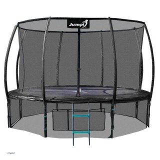 Trampolina Ogrodowa Jumpi 312cm/10FT Maxy Comfort Plus Czarna Z Wewnętrzną Siatką Jumpi