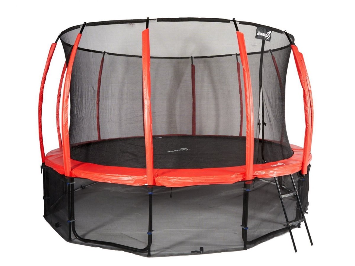 Trampolina Ogrodowa 435cm/14ft czerwona Maxy Comfort Plus Z Wewnętrzną siatką Trampolina Ogrodowa 435cm/14ft czerwona Maxy Comfort Plus Z Wewnętrzną siatką