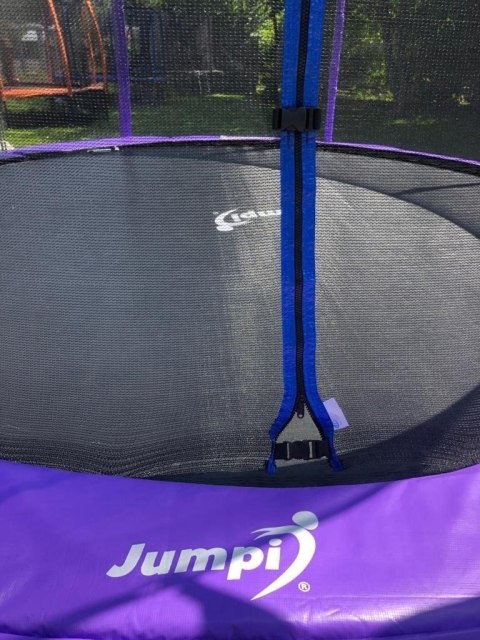 Trampolina Ogrodowa Jumpi 435cm/14FT Maxy Comfort Plus Fioletowa Z Wewnętrzną Siatką Jumpi