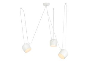 Lampa wisząca AGE 3 biała - LED, aluminium