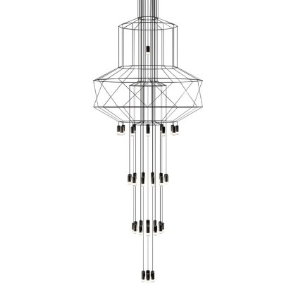 Lampa wisząca FLUS 43 czarna