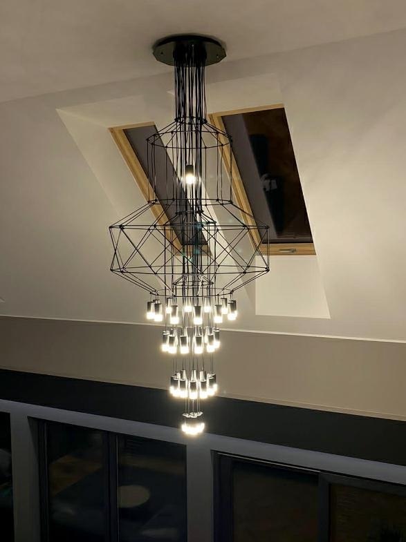 Lampa wisząca FLUSSO 43 czarna Lampa wisząca FLUSSO 43 czarna