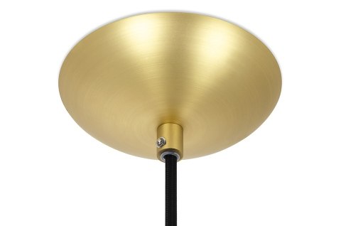 Lampa wisząca HALM 30 - mosiądz, szkło