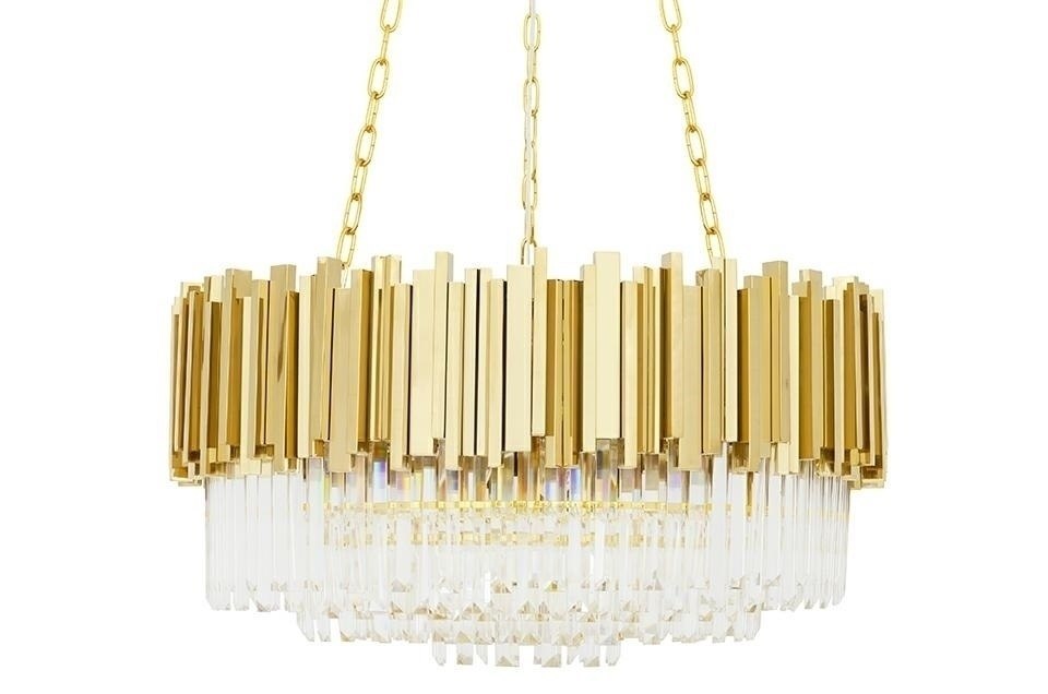 Lampa wisząca IMPERIAL GOLD 80 - stal, kryształ Lampa wisząca IMPERIAL GOLD 80 - stal, kryształ