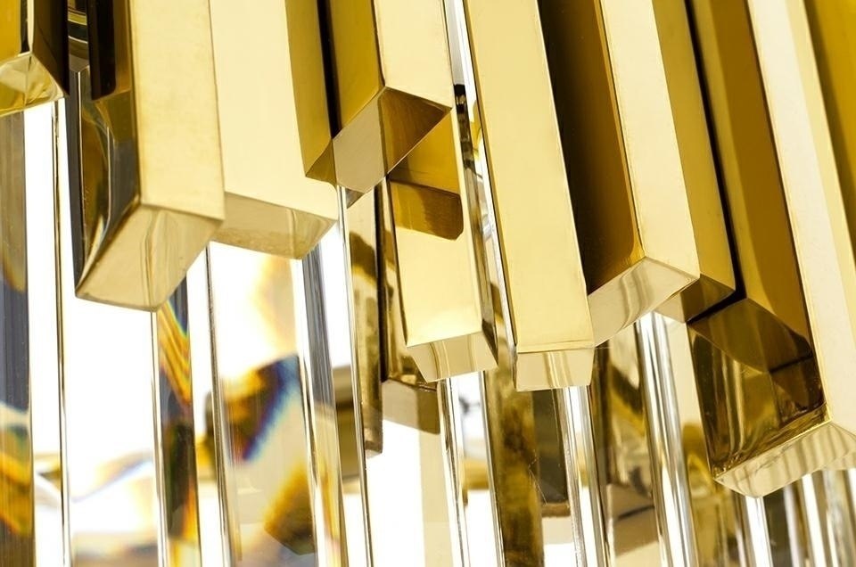 Lampa wisząca IMPERIAL GOLD 80 - stal, kryształ Lampa wisząca IMPERIAL GOLD 80 - stal, kryształ