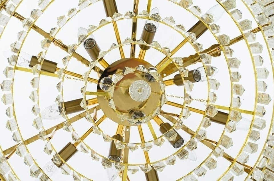 Lampa wisząca IMPERIAL GOLD 80 - stal, kryształ Lampa wisząca IMPERIAL GOLD 80 - stal, kryształ