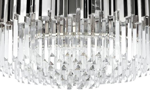 Lampa wisząca IMERIO SILVER 80 - stal, kryształ