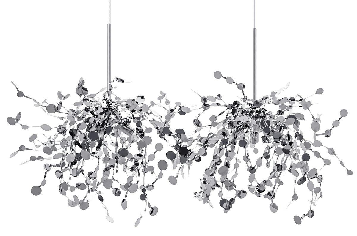 Lampa wisząca MONETE chromowana - metal Lampa wisząca MONETE chromowana - metal