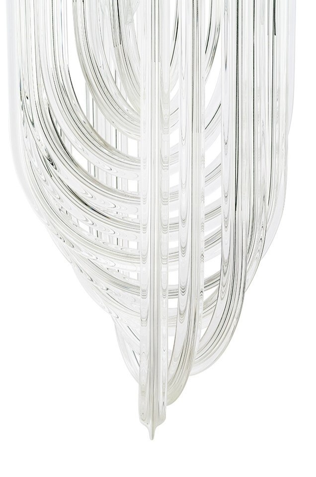 Lampa wisząca MURANO L chrom - szkło, metal Lampa wisząca MURANO L chrom - szkło, metal