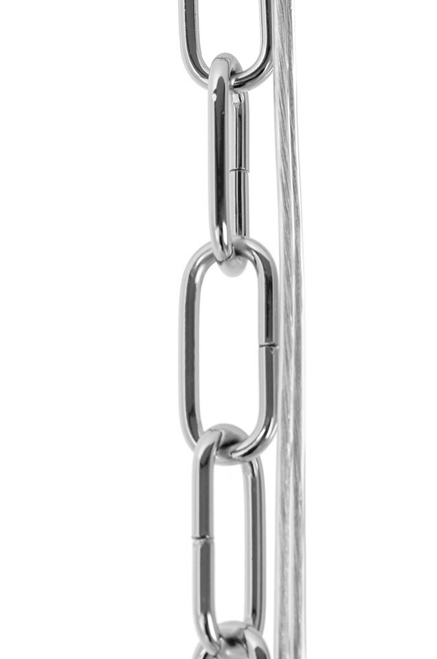 Lampa wisząca MURANO L chrom - szkło, metal Lampa wisząca MURANO L chrom - szkło, metal