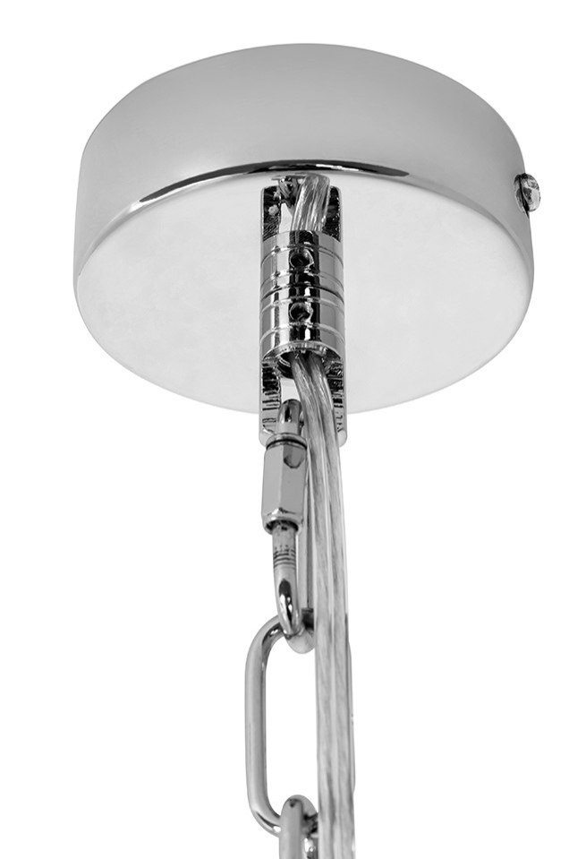 Lampa wisząca MURANO L chrom - szkło, metal Lampa wisząca MURANO L chrom - szkło, metal