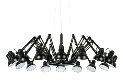 Lampa wisząca RAGNO 16 czarna - aluminium