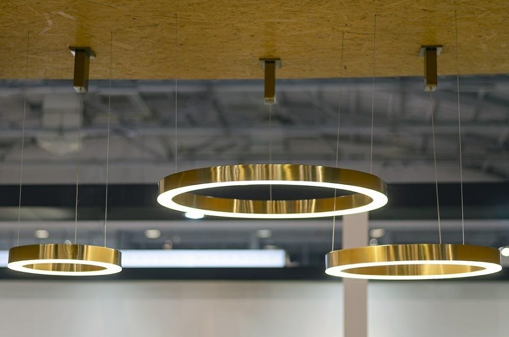 Lampa wisząca RING 60 złota - LED, stal King Home