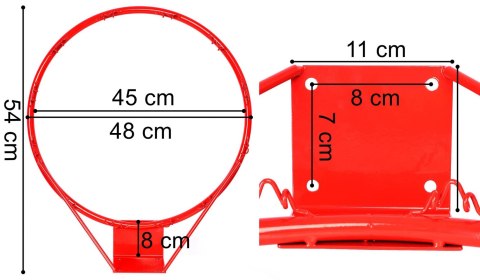 Obręcz do gry w koszykówkę TOSSER 45 cm