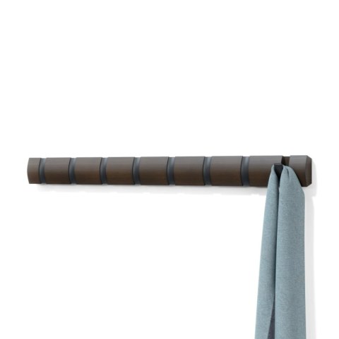 UMBRA wieszak na ubrania FLIP 8 czarny orzech UMBRA wieszak na ubrania FLIP 8 czarny orzech