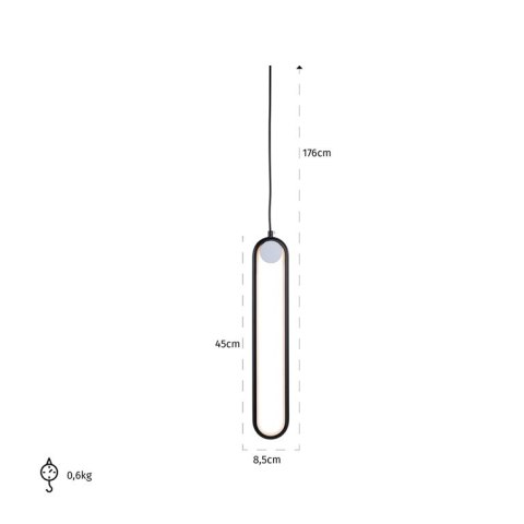 RICHMOND lampa wisząca MAVEY czarna