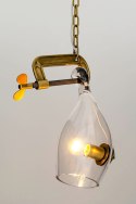 Lampa wisząca VICE mosiądz - metal, szkło