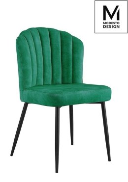 MODESTO krzesło RANGO zielone - welur, metal Modesto Design