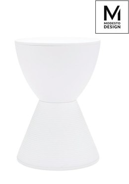 MODESTO stołek TAMBURO biały - polipropylen Modesto Design