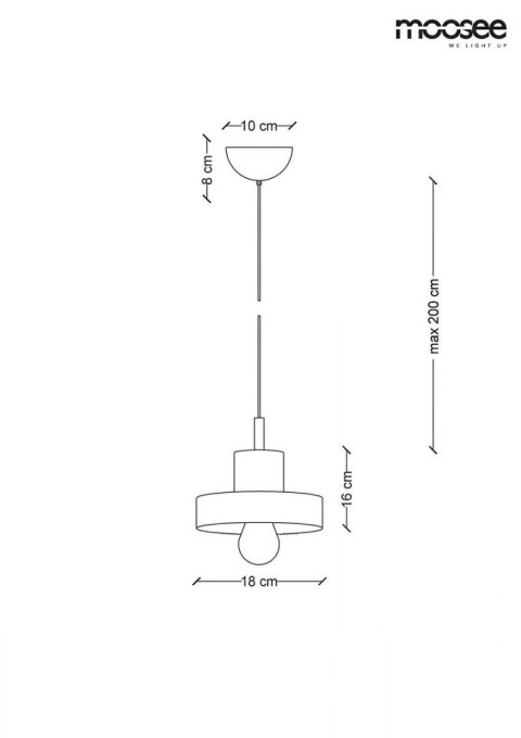 MOOSEE lampa wisząca ARCO 20 marmur