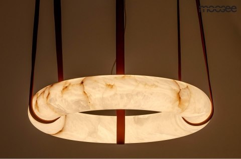 MOOSEE lampa wisząca GALA - alabaster, mosiądz