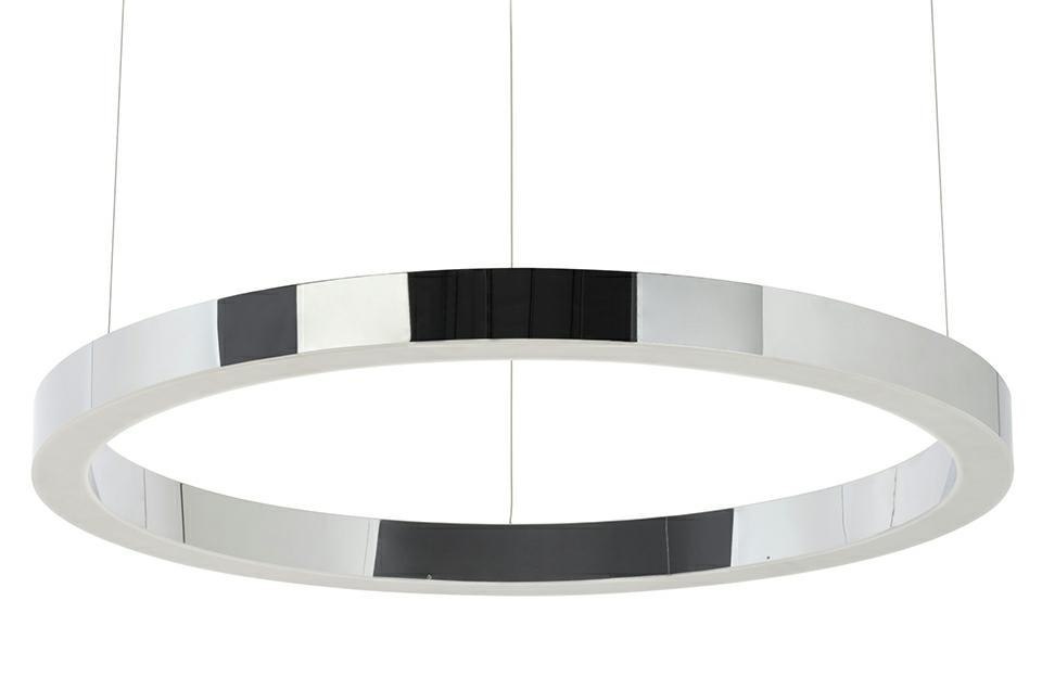 Lampa wisząca RING 80 srebrna - LED, stal polerowana Lampa wisząca RING 80 srebrna - LED, stal polerowana