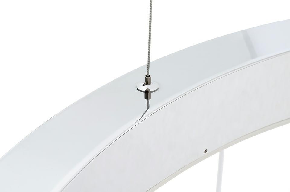 Lampa wisząca RING 80 srebrna - LED, stal polerowana Lampa wisząca RING 80 srebrna - LED, stal polerowana