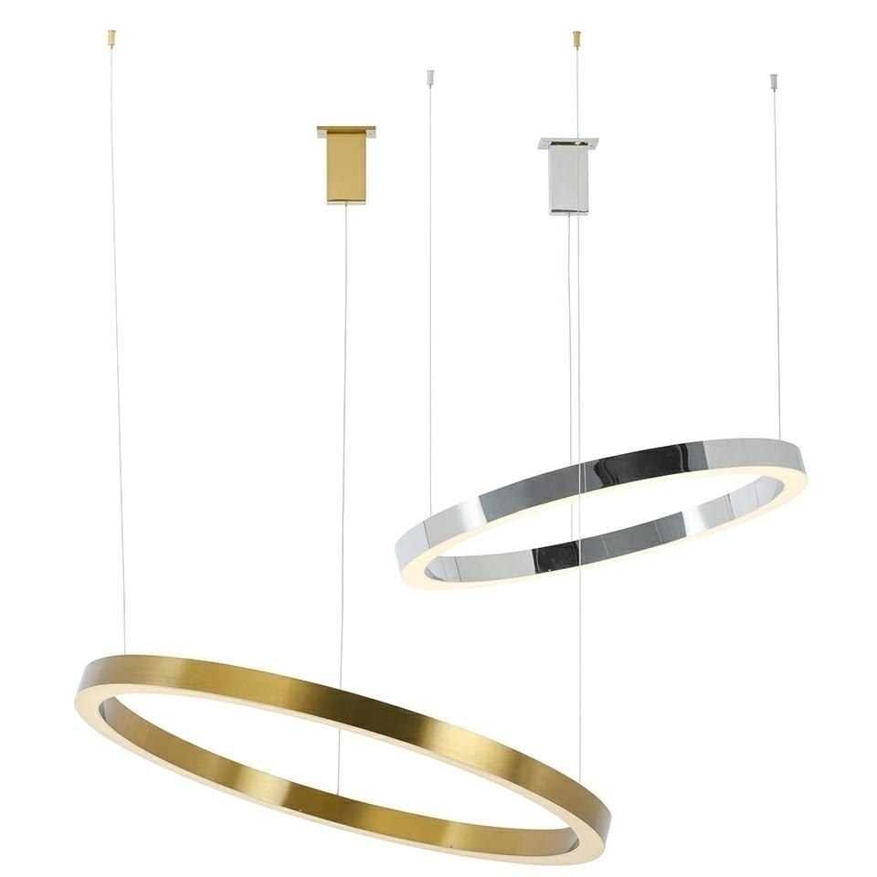 Lampa wisząca RING 80 srebrna - LED, stal polerowana Lampa wisząca RING 80 srebrna - LED, stal polerowana