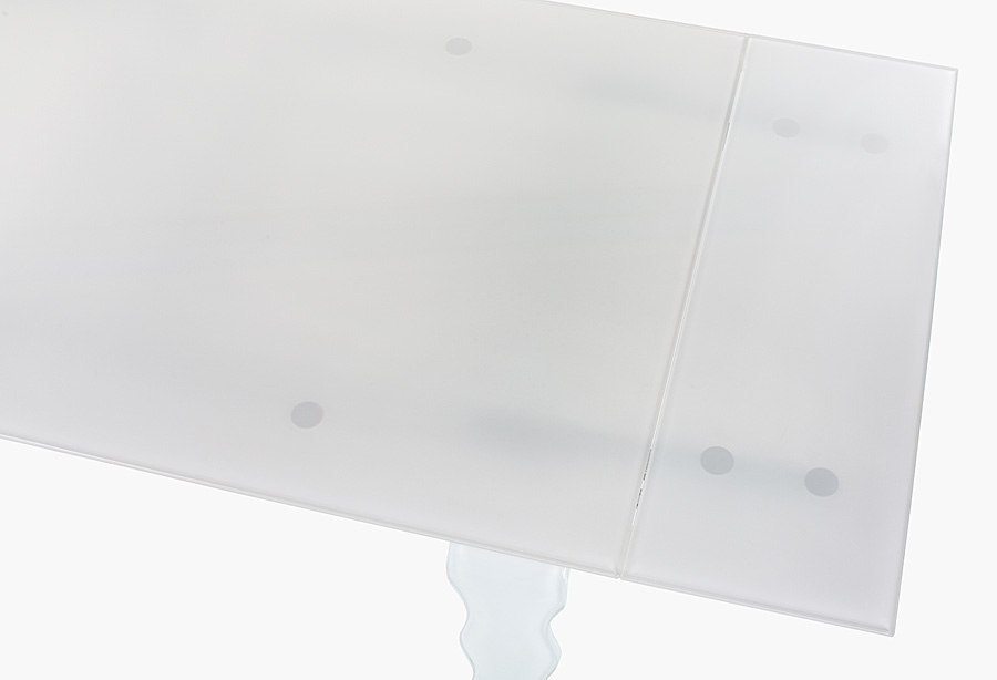 Stół szklany VENDOME OPTI WHITE biały - 200/300 King Home