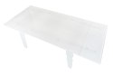 Stół szklany VENDOME OPTI WHITE biały - 200/300 King Home