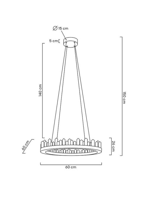 MOOSEE lampa wisząca NENUFAR - złota