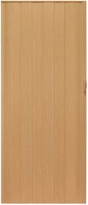 Drzwi harmonijkowe 004-02-90 jasny dąb 90 cm