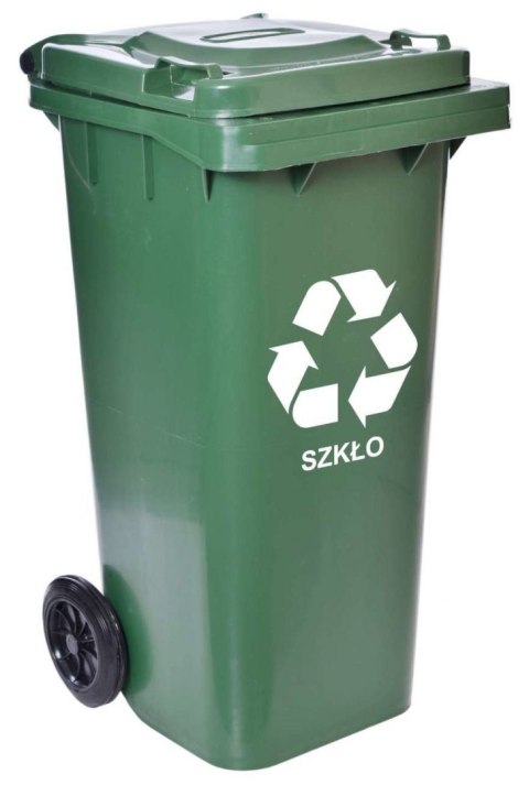 Pojemnik na odpady 120L kosz -zielony Pojemnik na odpady 120L kosz -zielony