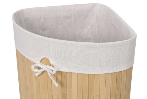 Kosz narożny na pranie bambusowy 60L naturalny Kosz narożny na pranie bambusowy 60L naturalny