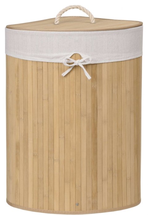 Kosz narożny na pranie bambusowy 60L naturalny Kosz narożny na pranie bambusowy 60L naturalny