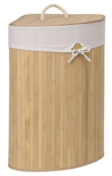Kosz narożny na pranie bambusowy 60L naturalny Kosz narożny na pranie bambusowy 60L naturalny
