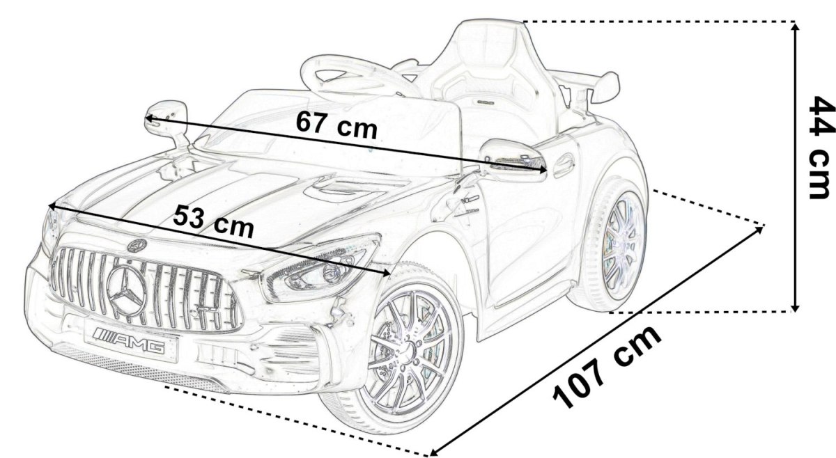 Samochodzik MERCEDES AMG GTR czarny Samochodzik MERCEDES AMG GTR czarny