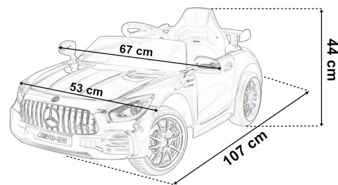 Samochodzik MERCEDES AMG GTR czarny