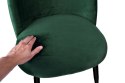 Krzesło aksamitne SOUL VELVET butelkowa zieleń