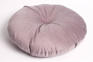 Okrągła poduszka welurowa OLIWIA 40 cm - pudrowy róż