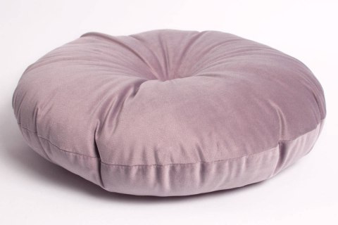 Okrągła poduszka welurowa OLIWIA 40 cm - pudrowy róż