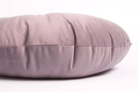 Okrągła poduszka welurowa OLIWIA 40 cm - pudrowy róż