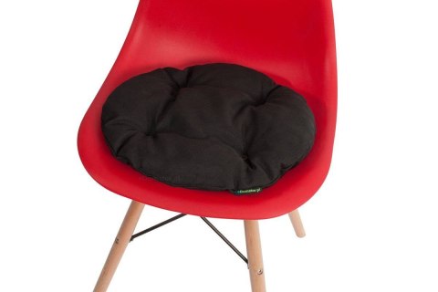 Poduszka okrągła na krzesło OFELIA 36 cm - czarna Poduszka okrągła na krzesło OFELIA 36 cm - czarna