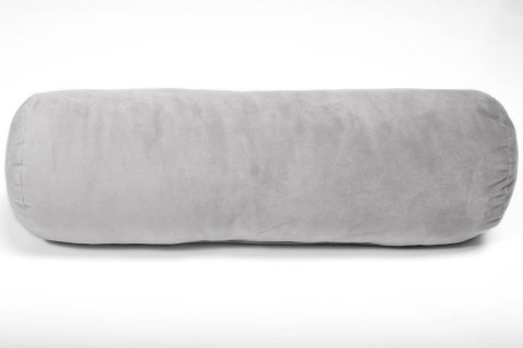 Dekoracyjny wałek poduszka z guzikiem 50 cm- szary Dekoracyjny wałek poduszka z guzikiem 50 cm- szary