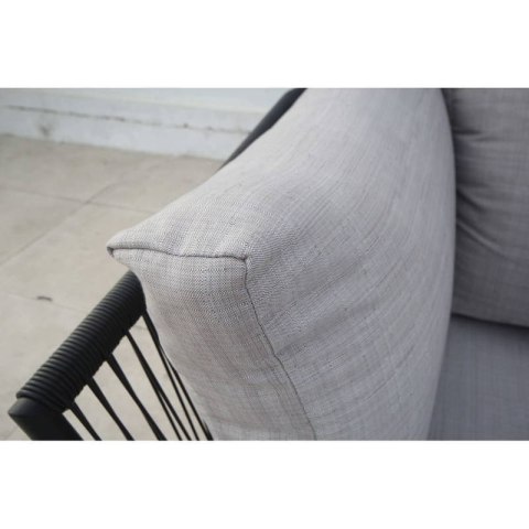 Narożna sofa ogrodowa narożnik wypoczynkowy NICEA - szary Narożna sofa ogrodowa narożnik wypoczynkowy NICEA - szary