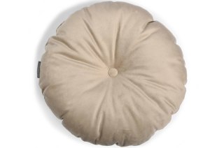 Okrągła poduszka dekoracyjna OLIWIA 40 cm - beżowa
