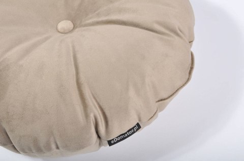 Okrągła poduszka dekoracyjna OLIWIA 40 cm - beżowa Okrągła poduszka dekoracyjna OLIWIA 40 cm - beżowa